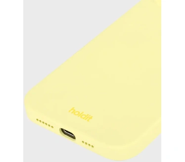 HoldIt Siliconen Back Cover - Apple iPhone 15 Plus Geel