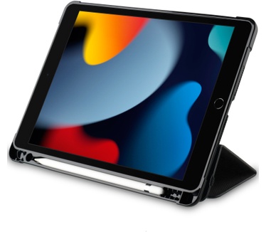 Otterbox OtterBox React Folio-hoes voor iPad 8th/9th gen, schokbestendig, valbestendig, ultradun, beschermende folio-hoes, getest volgens militaire standaard, Zwart