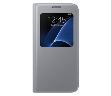 Samsung Galaxy S7 S-View Cover - EF-CG930PS - Silver