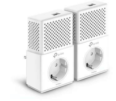 TP-Link AV1000 Gigabit Powerline Starter Kit met ingebouwd stopcontact TL-PA7010P KIT