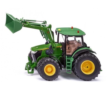 Siku Control, John Deere 7310R Tractor met voorlader groen metaal,kunststof 1:32 op afstand bestuurbaar via bluetooth-app excl. controller