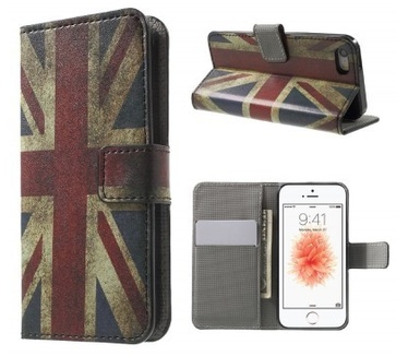 qMust Apple iPhone SE Wallet Case - TPU binnenwerk - UK