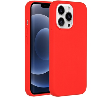 Accezz Liquid Silicone Backcover iPhone 13 Pro - Rood