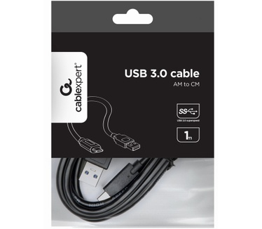 Gembird CCP-USB3-AMCM-1M Zwart