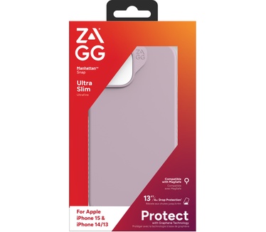 Zagg Manhattan Snap (iPhone 15, iPhone 14, iPhone 13) Paars