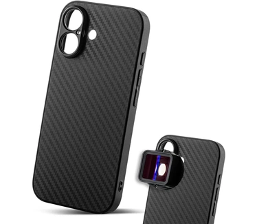 Mojogear 17mm lens case voor iPhone 17 - carbon Zwart