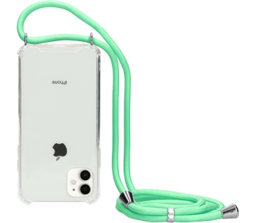 Mobiparts Lanyard Case Apple iPhone 11 Green Cord