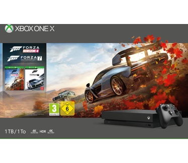 Microsoft Xbox One X + Forza Horizon 4 Zwart