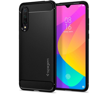 Spigen Rugged Armor Case Xiaomi Mi 9 Lite (Mi 9) Zwart
