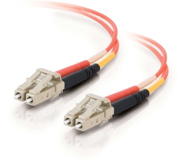 CablesToGo 10m LC/LC LSZH Duplex 50/125 Multimode Fibre Patch Cable