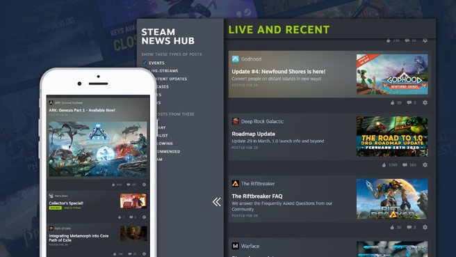Steam evenementen