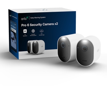 Arlo Arlo Pro 6 2K+ beveiligingscamera, set met 2 camera's