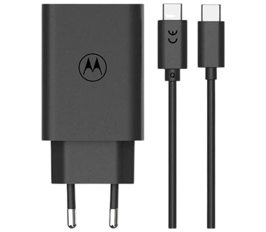 Motorola TurboPower 68W Thuislader met USB Type-C Kabel - Zwart