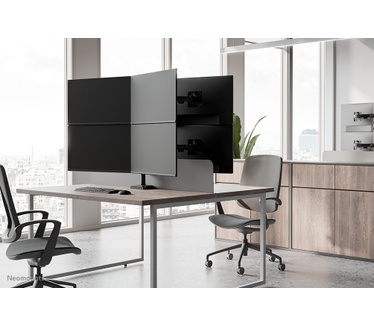 Neomounts Neomounts DS60-600BL2-2 Quadruple monitorarm voor vier schermen 10-32"