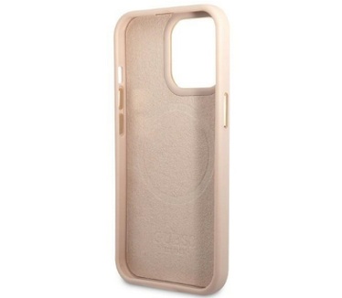 Guess 4G MagSafe Back Case Apple iPhone 13 Pro Max (6.7") - Roze Roze