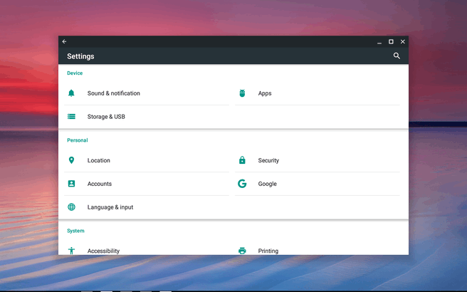 Play Store op Chrome OS