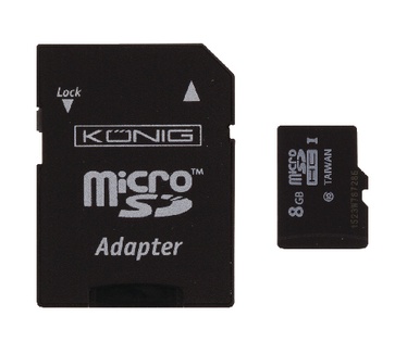 König MicroSDHC geheugenkaart Class 10 8 GB (CSMSDHC8GB)