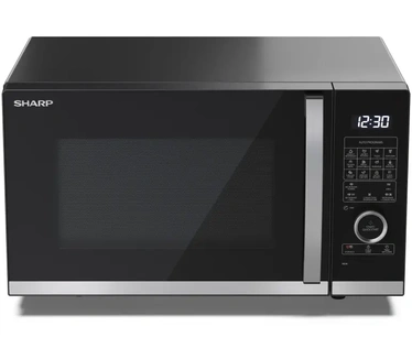 Sharp Mikrobang? krosnel? Microwave Oven with Grilis and Convection YC-QC254AE-B Free standing, 25 L, 900 W, Convection, Grilis, Juodas