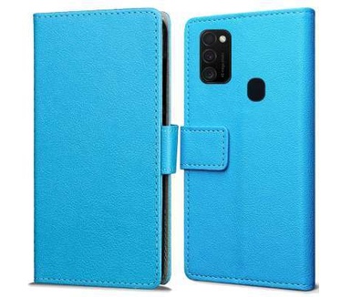qMust Samsung Galaxy M21 Wallet Hoesje Blauw