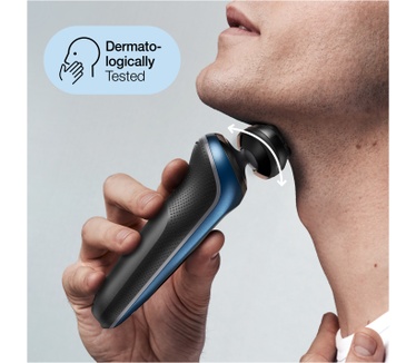 Braun Series 6 60-B1500s Elektrisch Scheerapparaat Met Baardtrimmer, Blauw