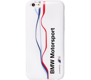 BMW Motorsport Twisted Tricolor - Apple iPhone 6(S) 4,7" - Wit Wit