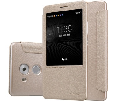 Nillkin New Sparkle S-View BookCase voor Huawei Mate 8 - Goud