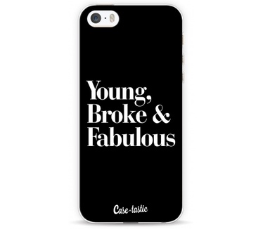 Casetastic Softcover Apple iPhone 5S - Young Broke and Fabulous Black