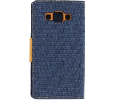 Mercury Canvas Diary Wallet Case Samsung Galaxy A5 (2016) - Blauw Blauw