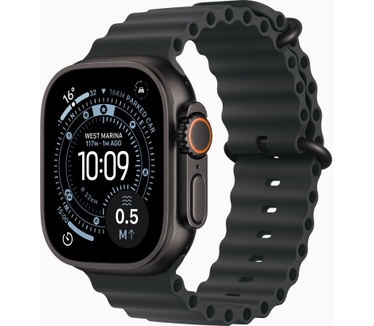 Apple Watch Ultra 3, Ocean-bandje, Zwart (Zwart)