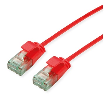 Roline UTP DataCenter Patchkabel Cat.6A (Klasse EA), extra dun, rood, 0.15 m
