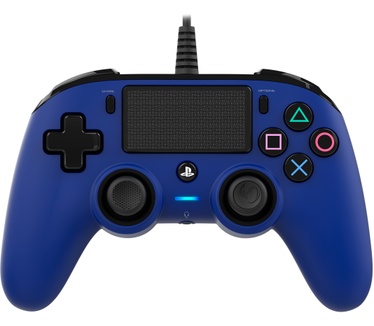 Nacon Officieel gelicenseerde Wired Compact Controller voor PS4 - blauw