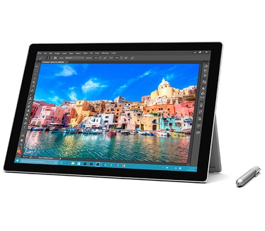 Microsoft Surface Pro 4 (Core i5, 8GB, 256GB) Educational bundle (Qwertz) Zilver