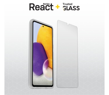 Otterbox React + Trusted Glass Series voor Samsung Galaxy A72, transparant