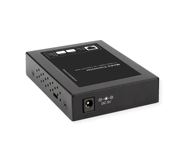 Roline Gigabit Media Converter | 1x RJ45 - 2x SFP Slot | Zwart