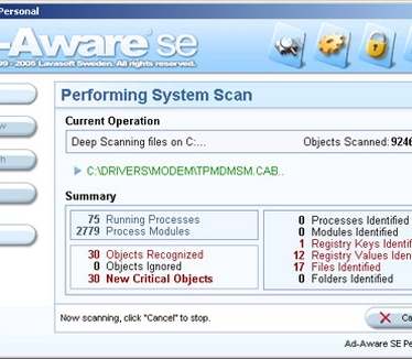 Ad-Aware SE 1.06r1 (resized)