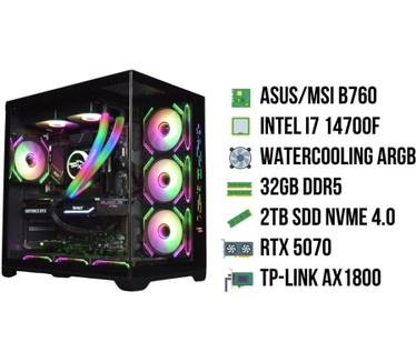 ExtremeGamer X Edition Intel Core i7-14700F - 32GB - 2TB - RTX 5070 Zwart