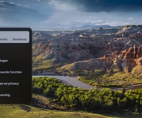 Samsung S95F instellingenmenu