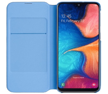 Samsung Galaxy A20e Wallet Cover  Zwart