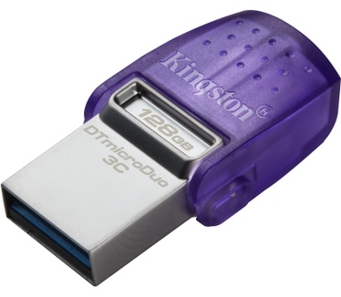 Kingston DataTraveler microDuo 3C 128GB Paars