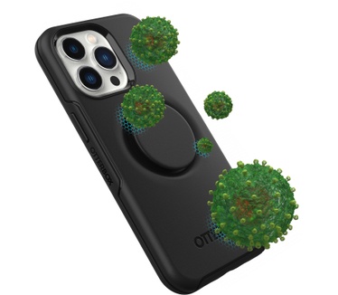 Otterbox OtterBox Otter+Pop Case voor iPhone 13 Pro Max / iPhone 12 Pro Max, Schokbestendig, Valbestendig, Beschermhoes met PopSockets PopGrip, 3x getest volgens militaire standaard, Antimicrobieel, Zwart