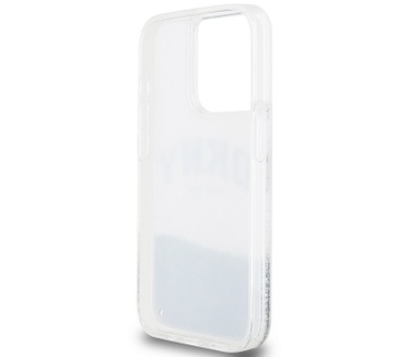DKNY Liquid Glitter Arch Back Case - iPhone 14 Pro (6.1") - Wit Wit
