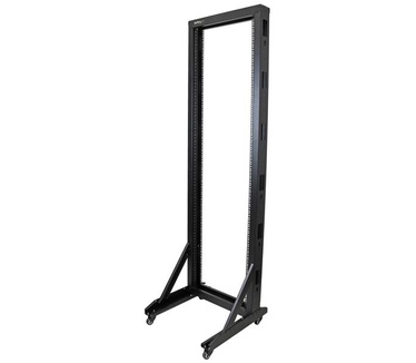 Startech.com 42U Open Server Rack Frame met zwenkwielen Serverkast met 2 stijlen