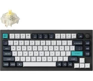 Keychron Q1 Ultra 8K 75% Wireless Hot-Swap RGB, Banana Switch, Zwart