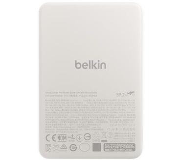 Belkin UltraCharge Pro Power Bank 10K with BoostSolid Cell, Wit