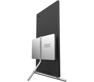 AOC U32U1 Zilver, Zwart