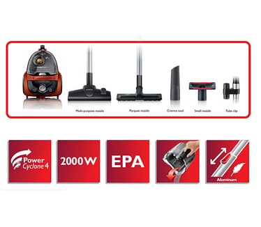 Philips PowerPro Active Stofzuiger zonder stofzak FC8632/01