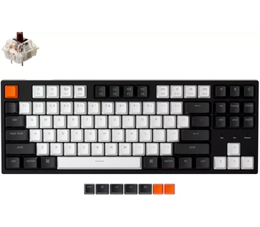 Keychron C1 Wired (White backlight Gateron Brown switch, Qwerty US)