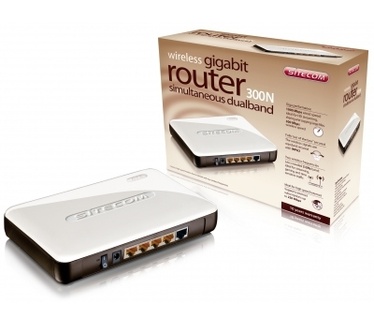 Sitecom Wireless Gigabit Router 300N simultaneous dualband WL-370