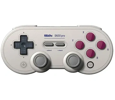 8Bitdo SN30 Pro - Game Pad - kabellos - Bluetooth - Grau - für PC, Nintendo Switch, Android, MAC, Raspberry Pi, Steam Deck Grijs