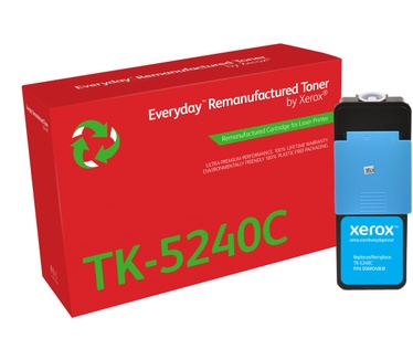 Xerox Everyday™ Cyaan Remanufactured Toner van Xerox compatible met Kyocera (TK-5240C), Standaard capaciteit
